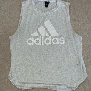 Adidas Men’s Large Gray Sleeveless Tank Top